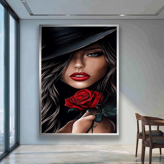 Woman With A Hat Art Print, Modern Painting