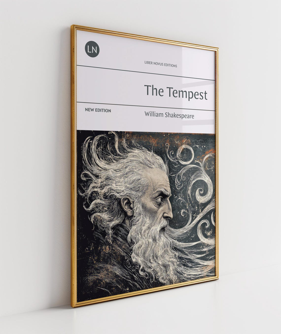 Shakespeare The Tempest New Edition Prospero Wind Storm Book Poster - Image 2