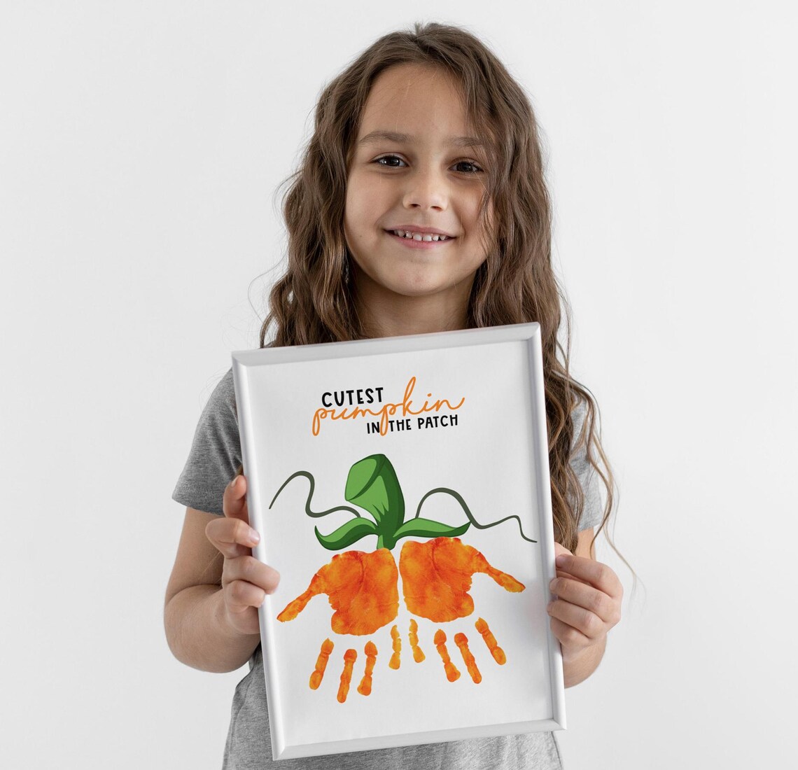 Cutest Pumpkin In The Patch Fall Handprint Keepsake - Image 4
