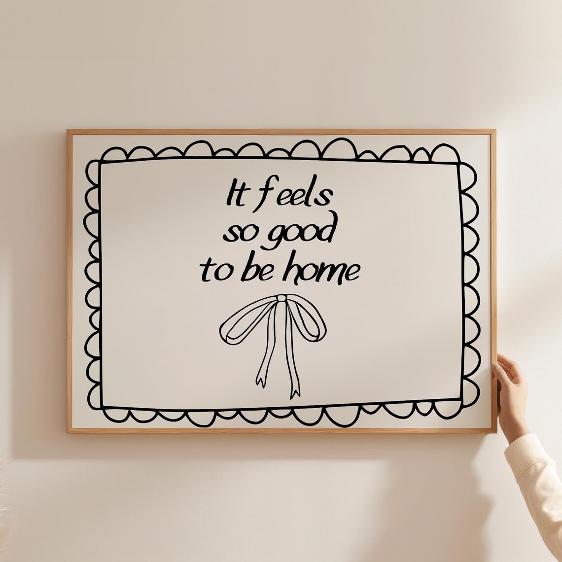 It Feels So Good To Be Home Quote Poster