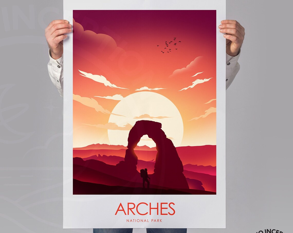 Arches National Park Travel Print Poster Print - Image 2