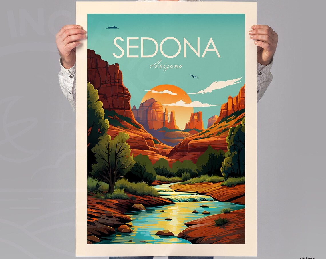 Sedona Arizona Gift Travel Poster - Image 2
