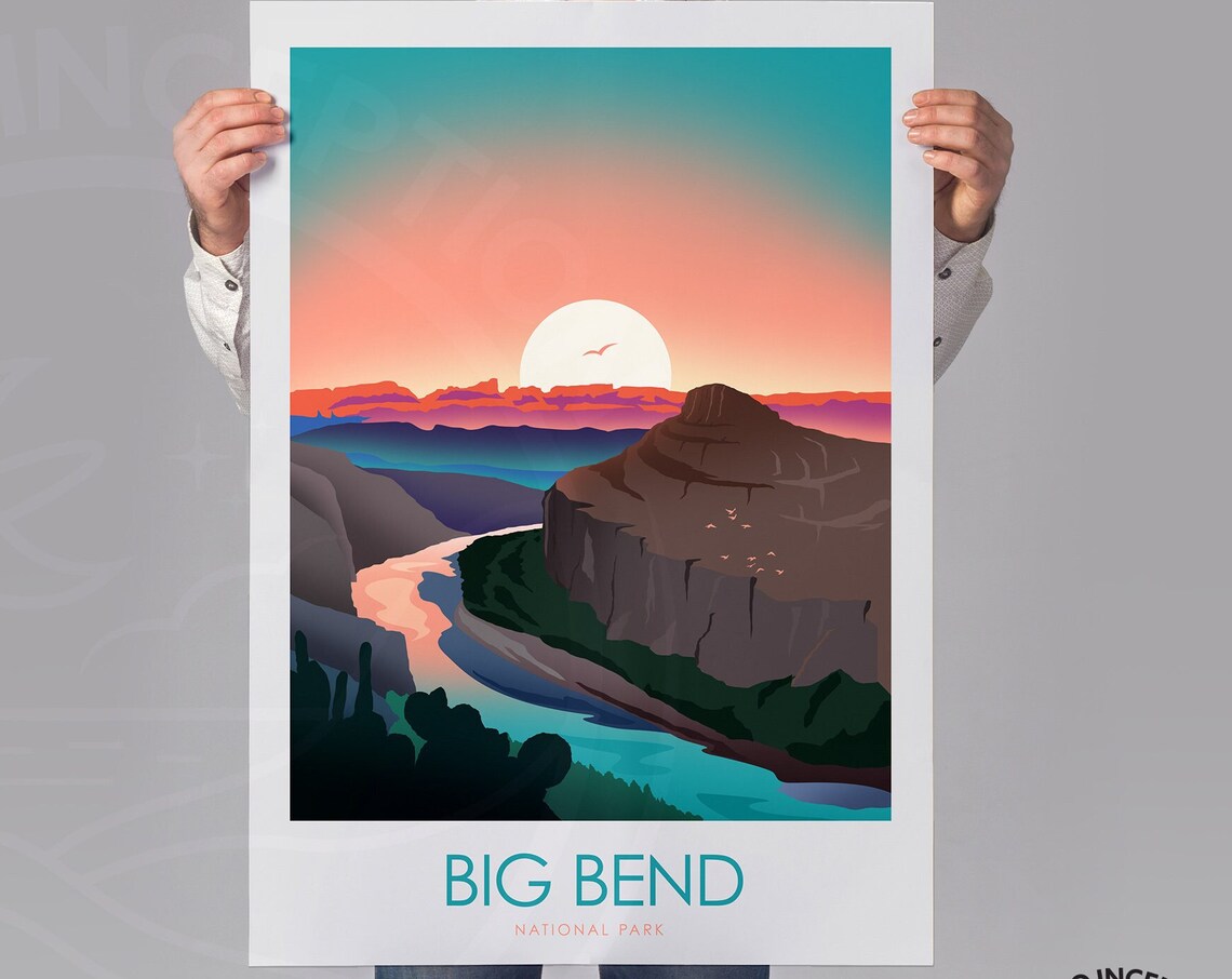 Big Bend National Park Travel Poster Print - Image 2