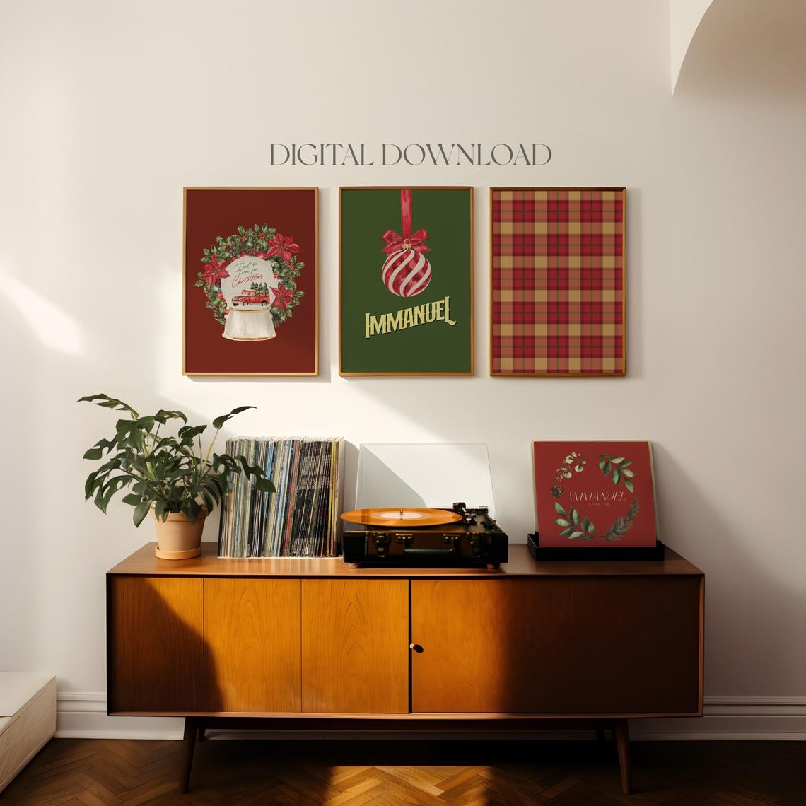 Bundle Of 24 Christmas Designs Gallery Wall Holiday Decor Poster Set - Image 2