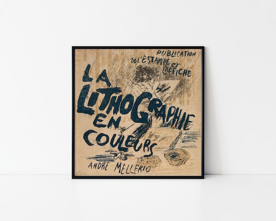 Andre Mellerio La Lithographie En Couleurs Vintage French Poster