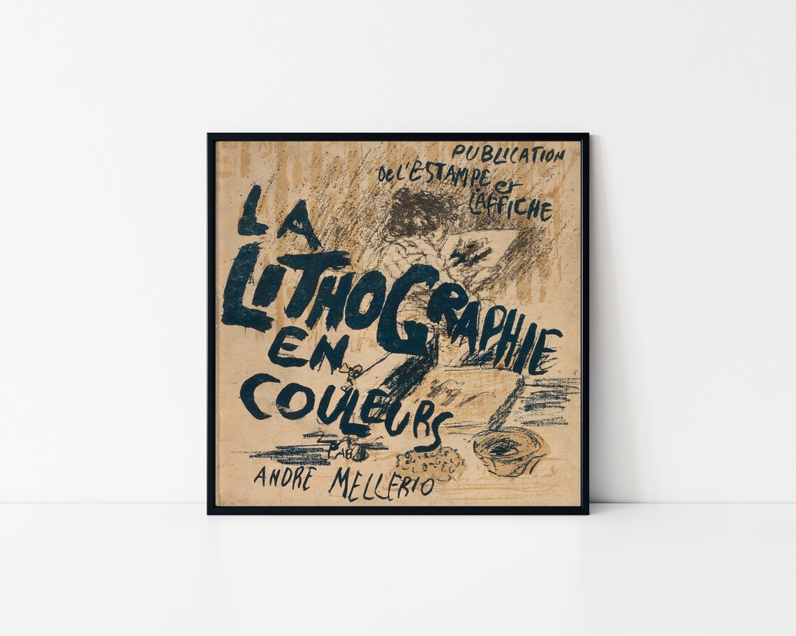 Andre Mellerio La Lithographie En Couleurs Vintage French Poster