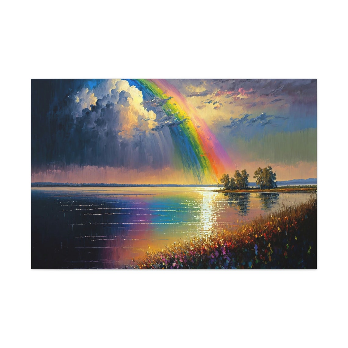 Rainbow Lake Wall Art Print