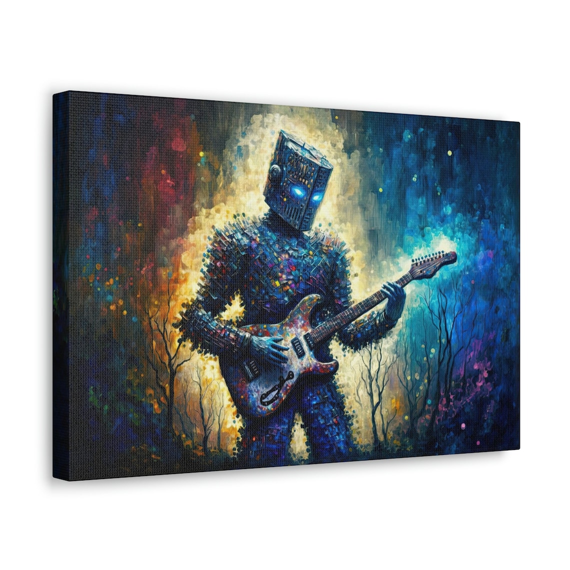 Robot Guitar Retro Futuristic Music Poster Print - Image 2