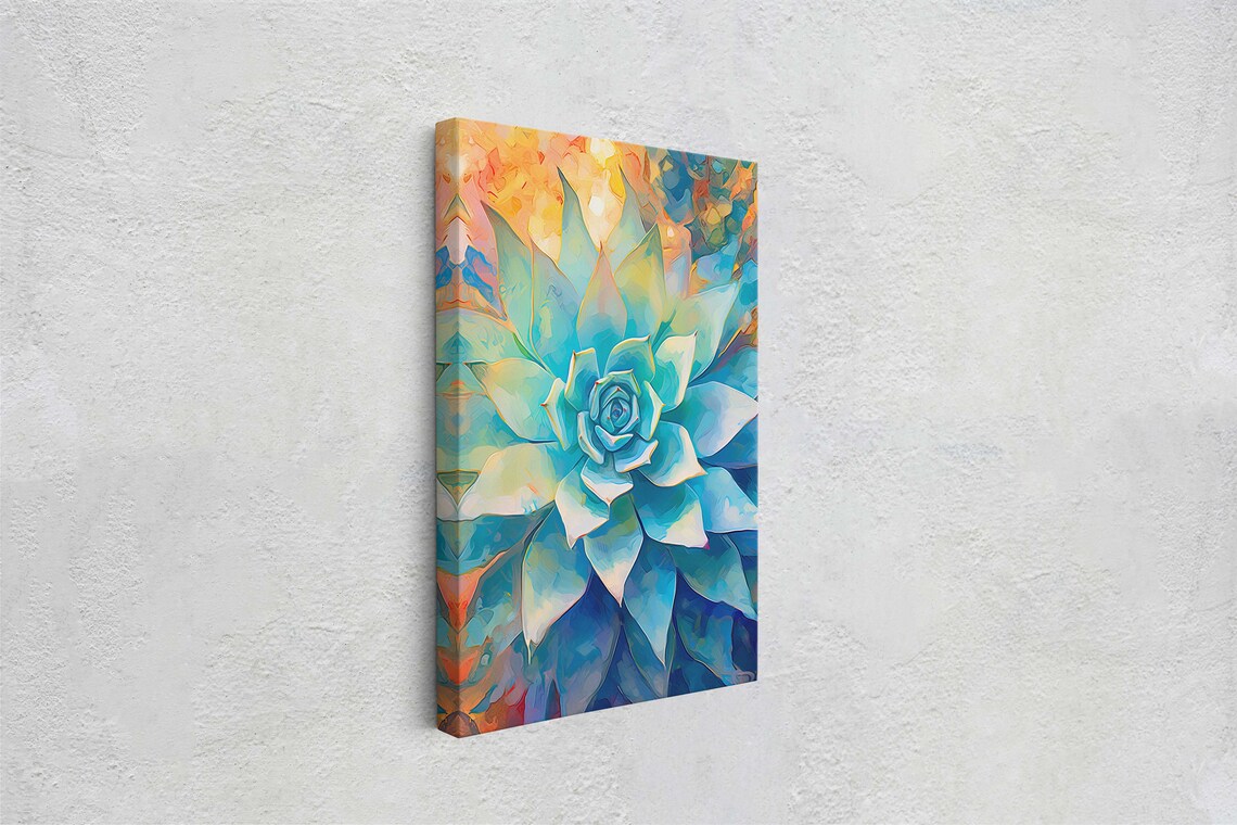 Succulent Cactus Botanical Painting Art Print - Image 2