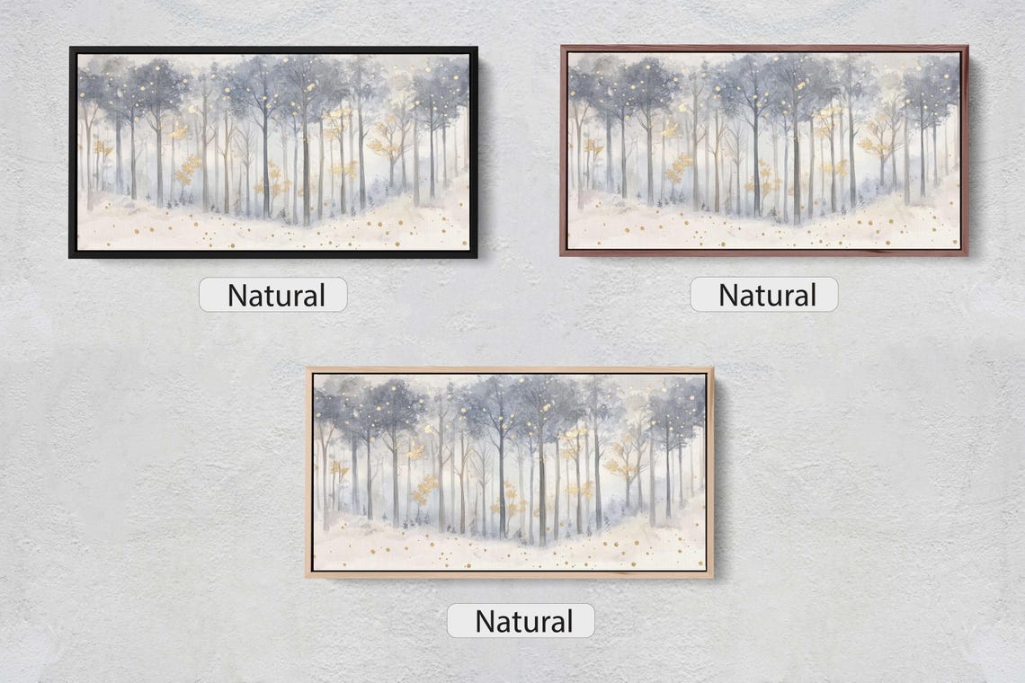 Aspen Trees - Winter Scene Art Print - Image 2
