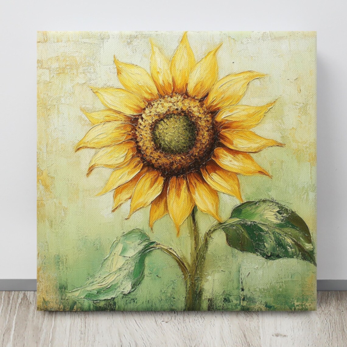Sunflower Print Large Painting Print Flower Wall Art Nature Art Sunflower Art Sunflower Painting Print Wall Art - Image 4