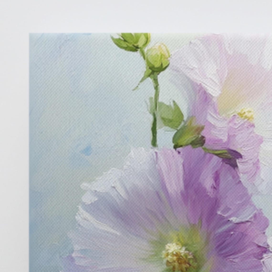 Hollyhock Flower Print Hollyhock Flower Painting Print Wall Art Hollyhock Art Print Garden Wall Art Garden Gifts - Image 2