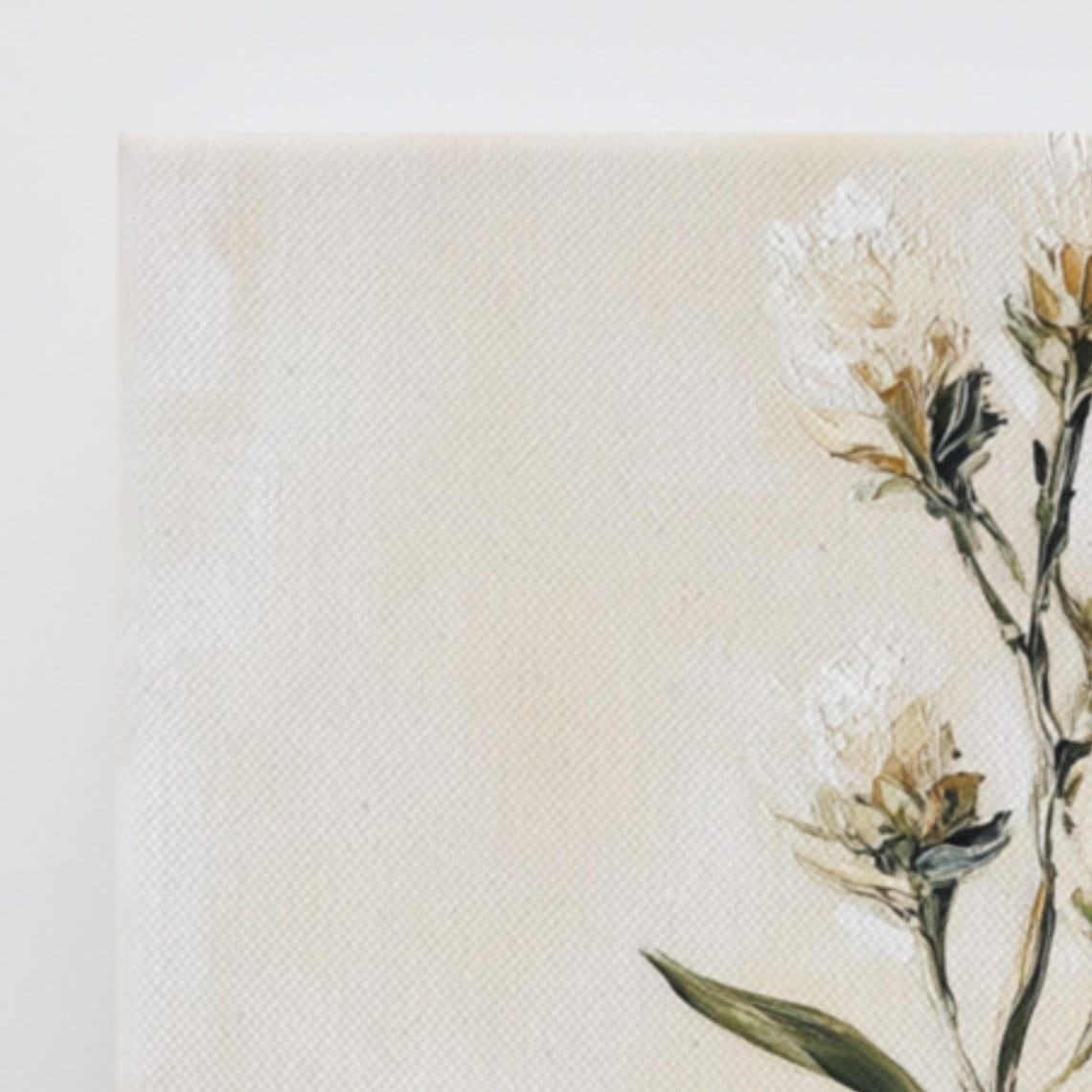 White Brittlebrush Wildflower Slender Stem Cream Floral Art Poster - Image 3