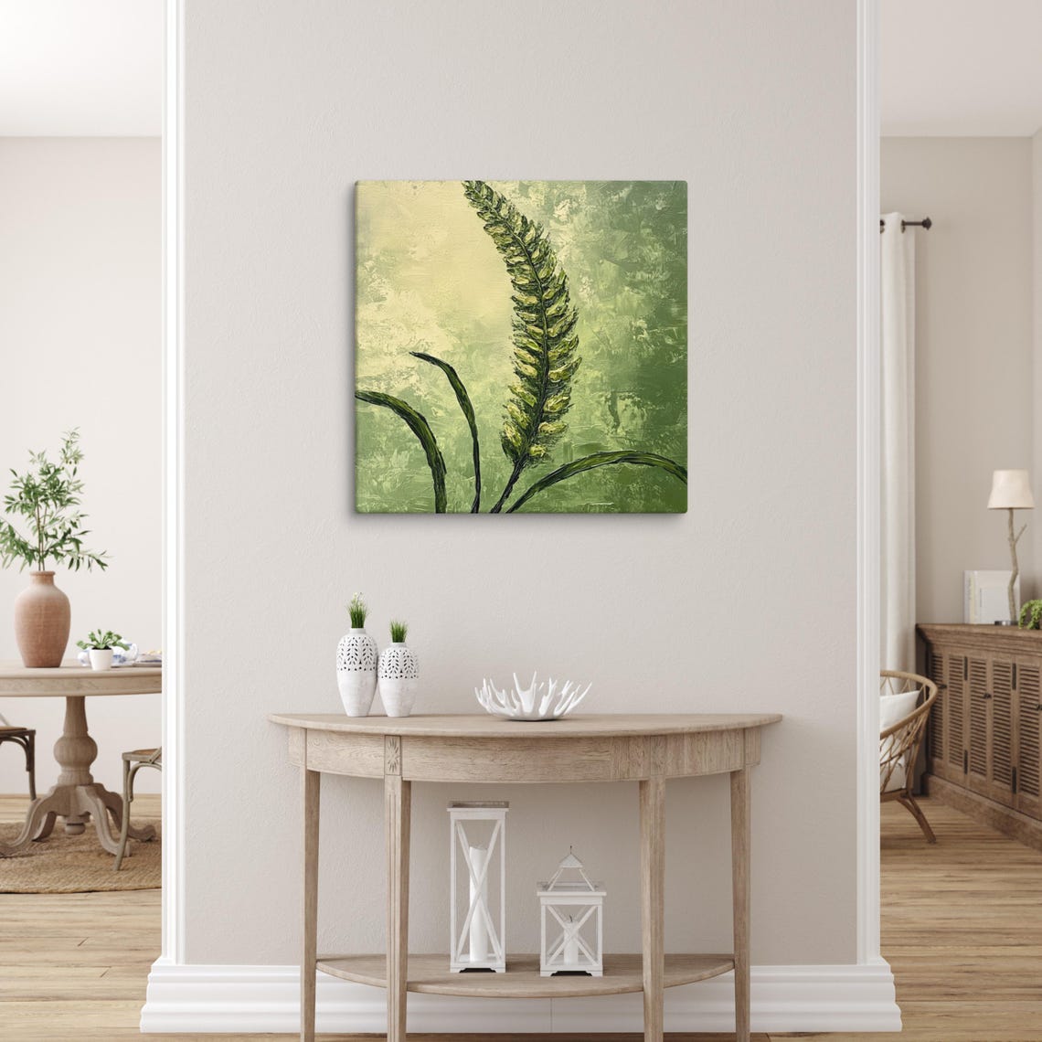 Foxtail Fern Print Foxtail Fern Painting Print Plant Wall Art Green Wall Art Sprengers Asparagus Plant Wall Art - Image 4