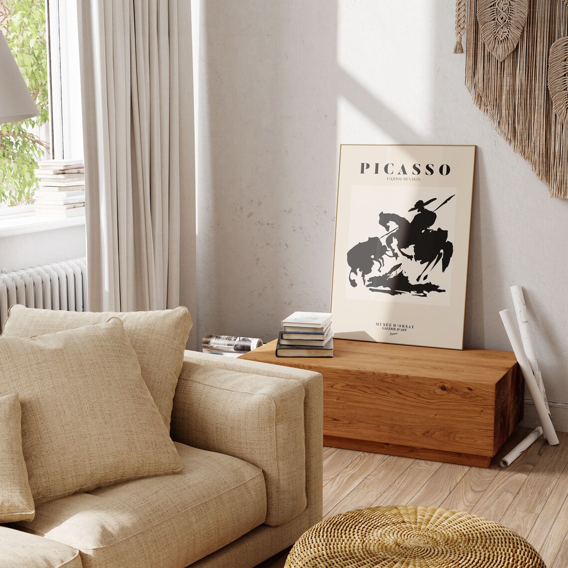 Picasso Bullfighter Picador Silhouette Exhibition Gallery Poster - Image 3