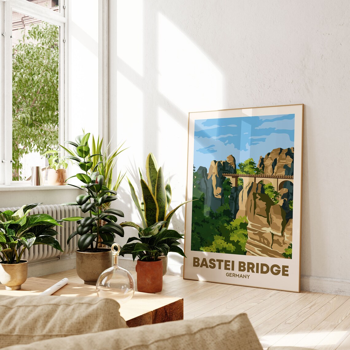 Bastei Bridge Travel Poster, Dresden Germany - Image 4