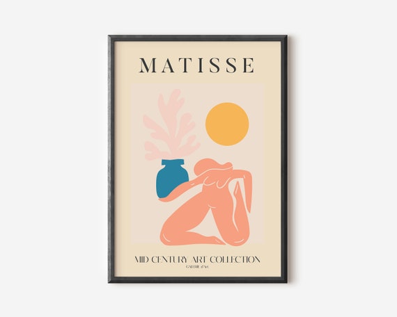 Henri Matisse Exhibition Poster, Boho Gallery Art Print