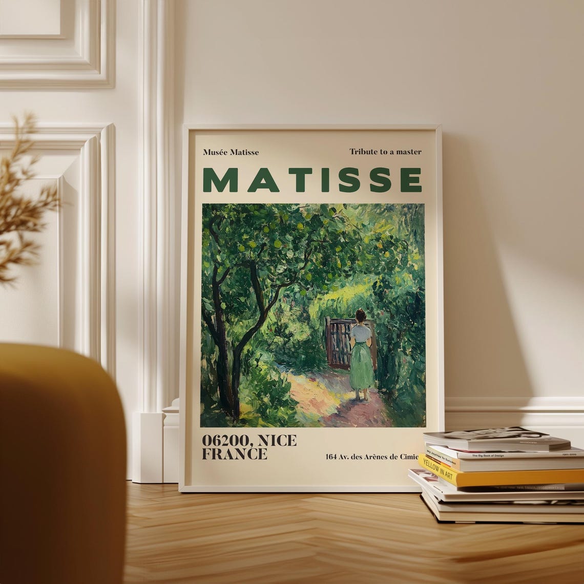 Henri Matisse Exhibition Poster Famous Gallery Wall Art Print Painting Art Print Beige Wall Print Garden Scenery Nature Living Room Art - Image 3