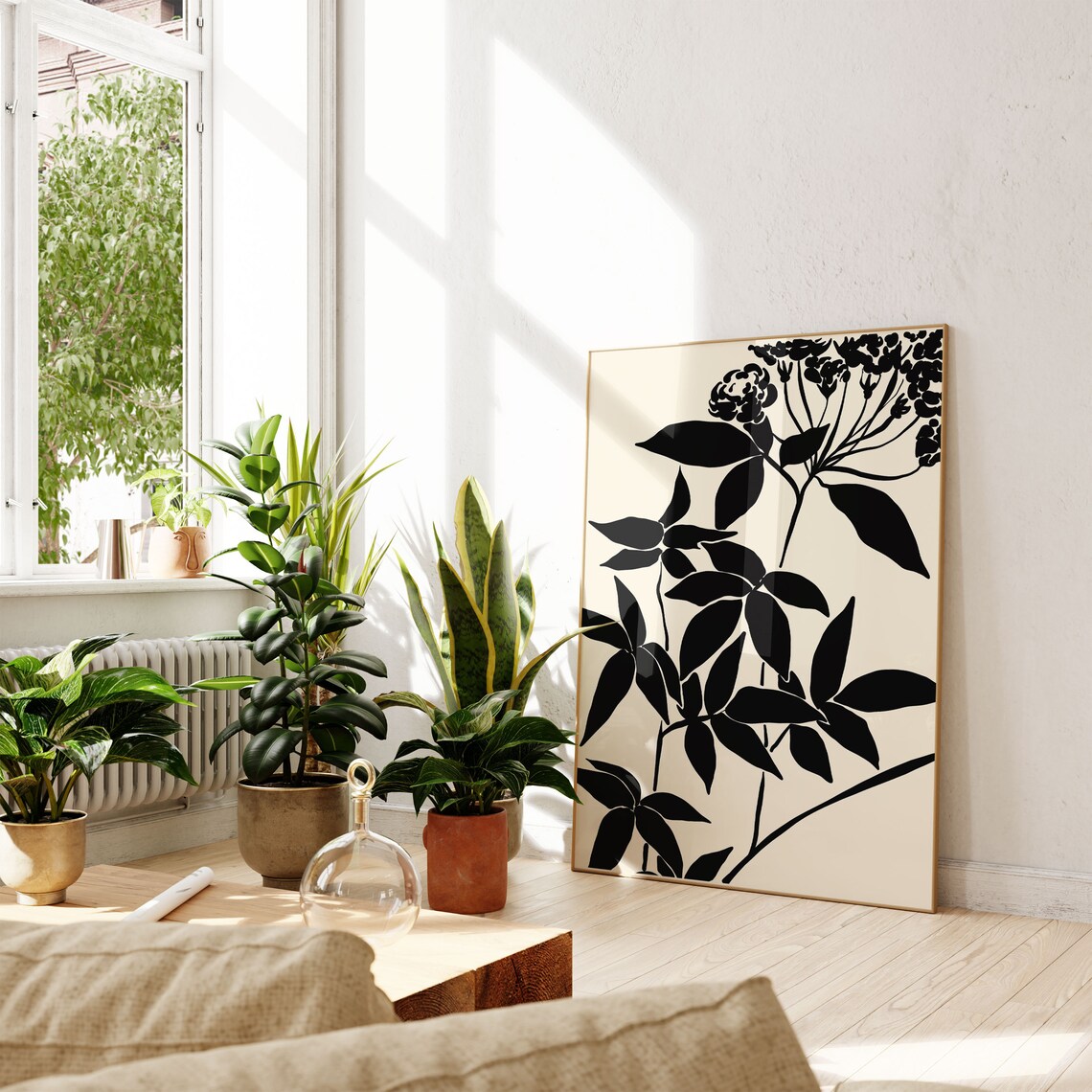 Abstract Botanical Minimalist Flower Art Print - Image 4