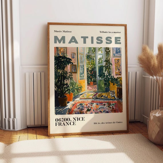 Henry Matisse Exhibition Poster, Garden Scenery Art Print