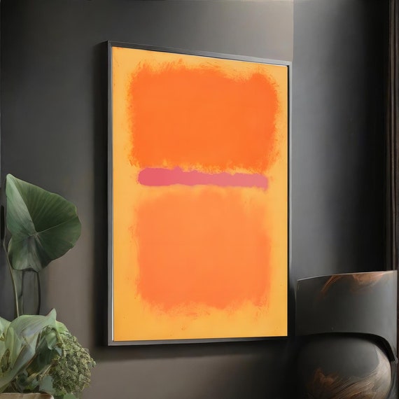 Mark Rothko Colorful Abstract Art Minimalist Painting Modern Wall Decor Contemporary Home Art Unique Gift Homeart