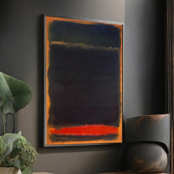 Mark Rothko Colorful Abstract Art Minimalist Painting Modern Wall Decor Contemporary Home Art Unique Gift Homeart Framed
