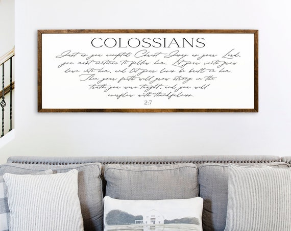 Colossians 27 Wall Art Wall Decor Oversized Sign Bible Verse Art Large Wall Decor Scripture Wall Decor Chistian Quote Wall Decor