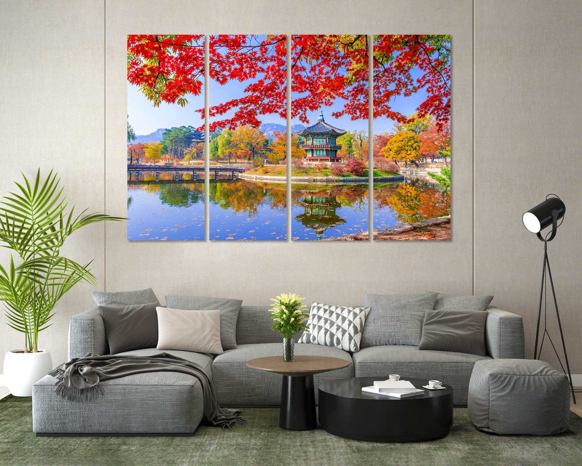Colorful Gyeongbokgung Palace In Seoul Wall Art South Korea Print Art On Seoul Landscape On Seoul Photo For Home Decor - Image 7