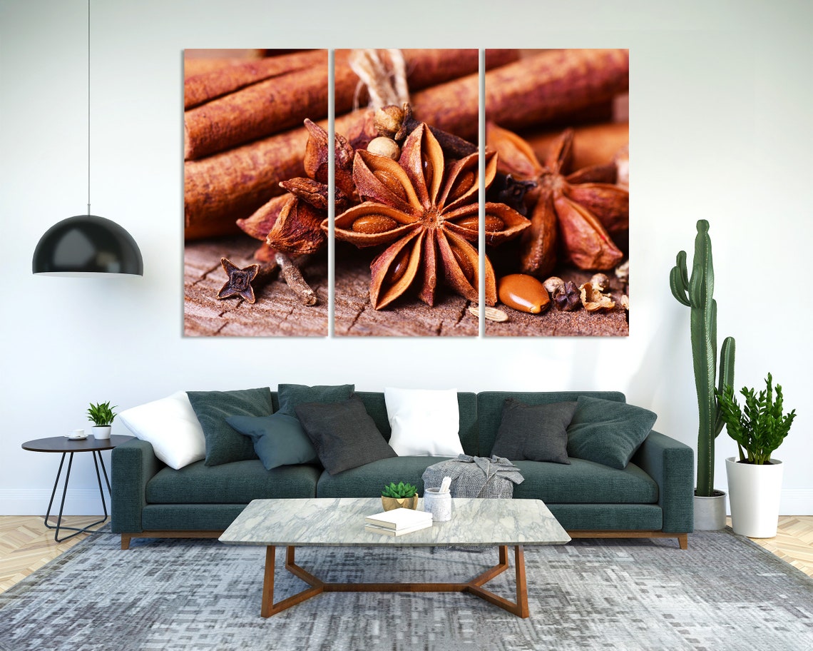 Star Anise Cinnamon Sticks Warm Spices Close Up Kitchen Poster - Image 2