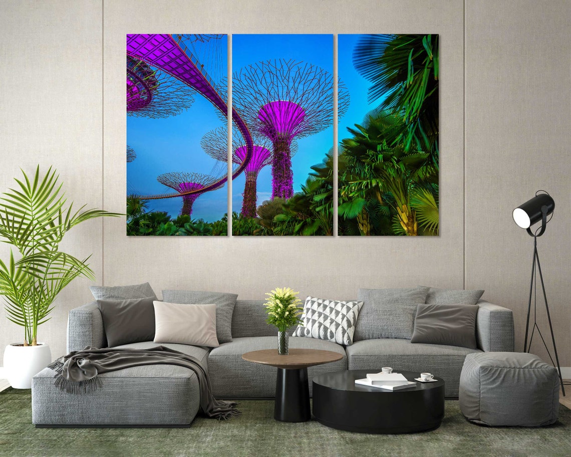 Garden By The Bay In Singapore Photo Print On Singapore Garden By The Bay Picture For Wall Decor Singapore Travel Wall Art - Image 2