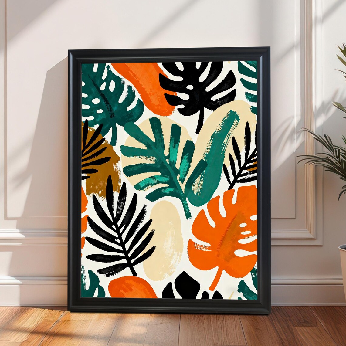Tropical Leaf, Bold Pop Art Wall Art Print