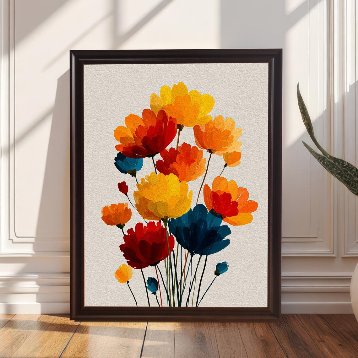 Watercolor Floral Bunch, Art Print