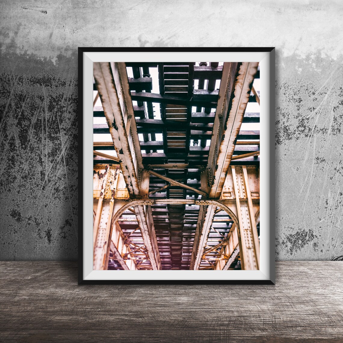 Chicago Elevated Train Tracks, Illinois Photography