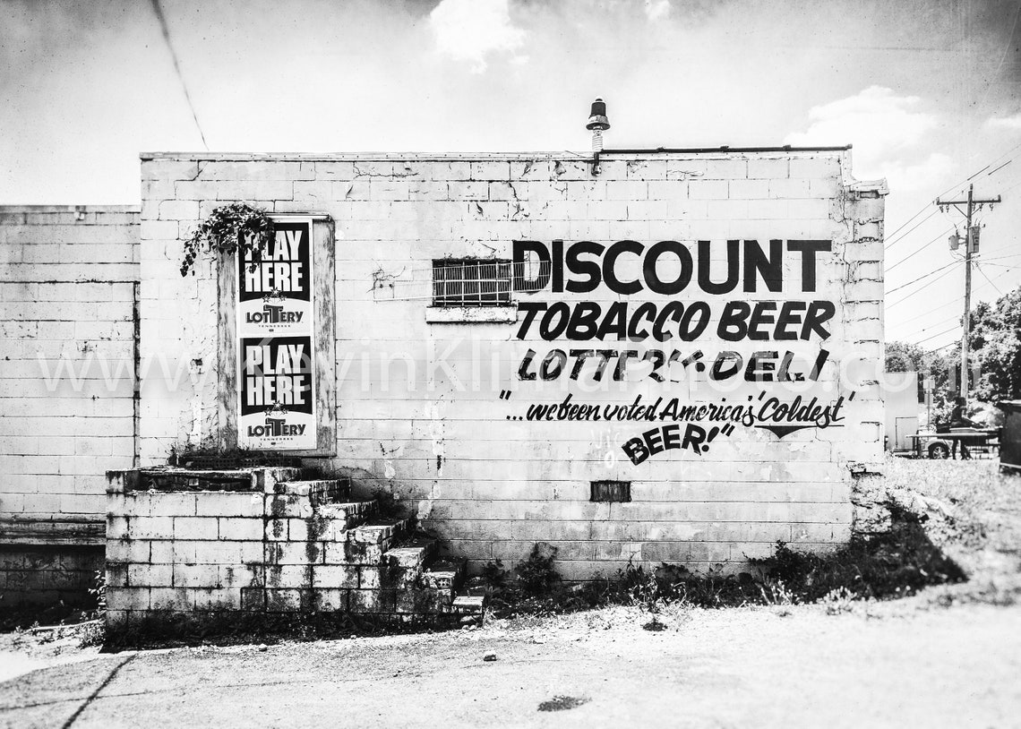 Discount Tobacco Beer Lottery Deli Painted Brick Wall Poster - Image 2