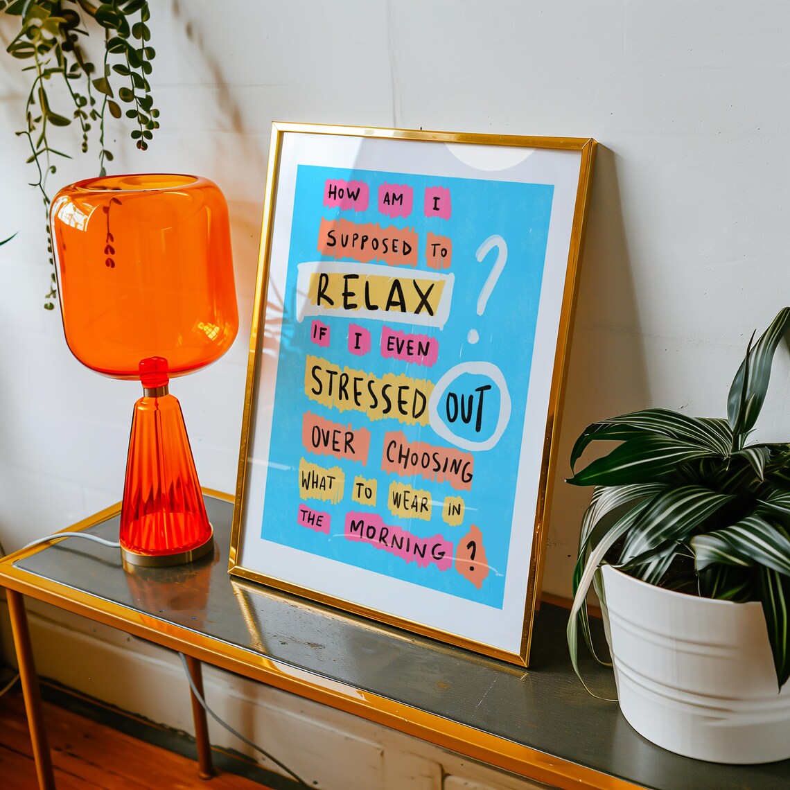 Funny Bold Typography, Relatable Home Office Humor - Image 2