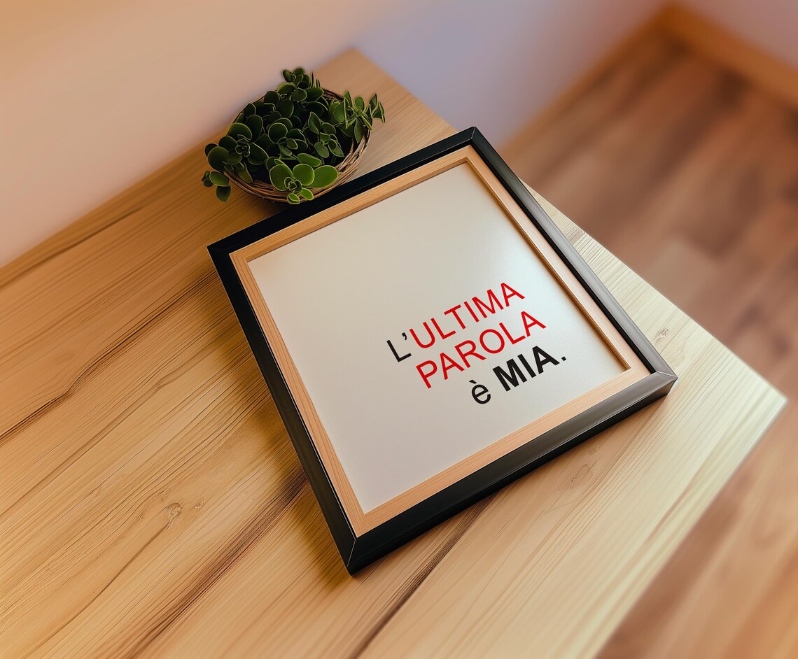 Minimalist Italian Quote, Typography Decor - Image 2