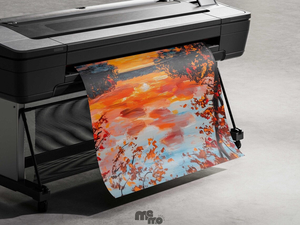 Two Cats Watching Autumn Sunset Art Print - Image 5