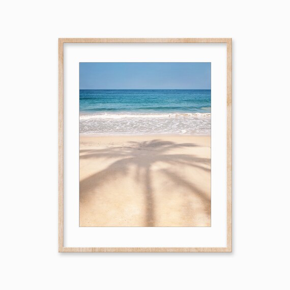 Palm Tree Print Beach Coastal Tropical Wall Art Decor Large Palm Tree Poster Beach Photography Palm Tree Art