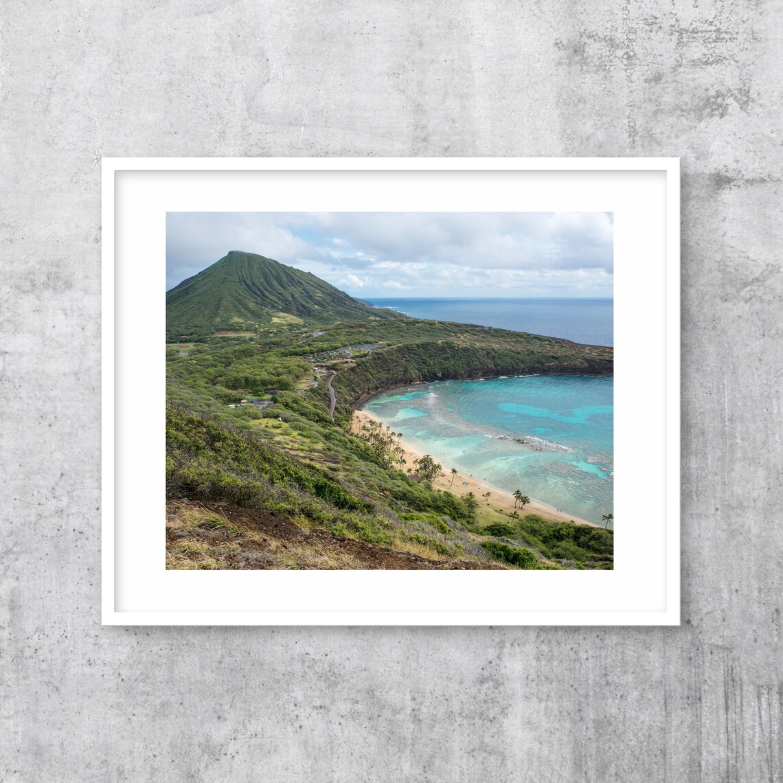 Hanauma Bay Hawaii Turquoise Ocean Koko Head Crater Photography Poster - Image 3
