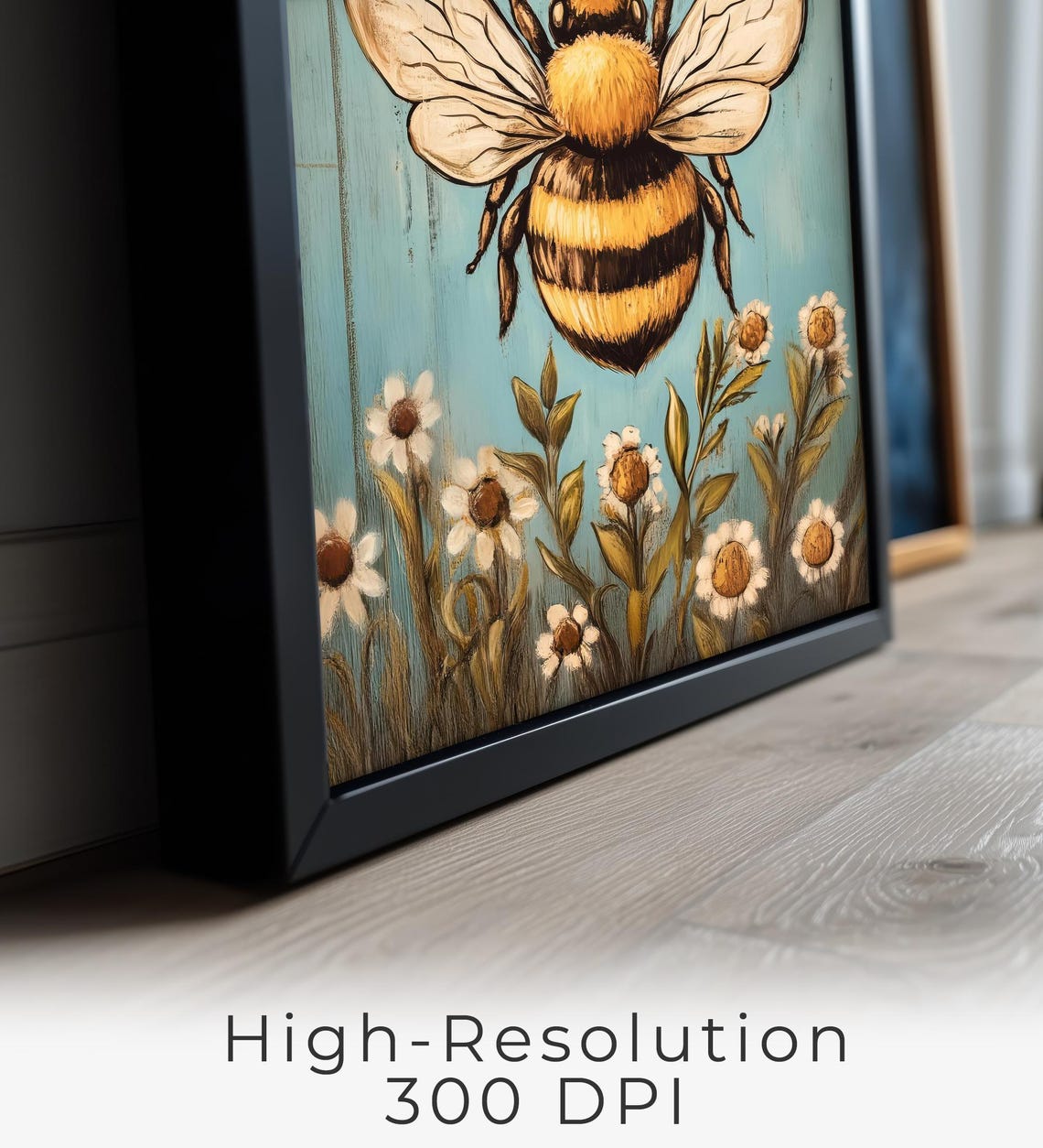 Farmhouse Bee Wall Art Rustic Artwork Country Style Instant For Kitchen Nursery Or Home Decor Fa02 - Image 2
