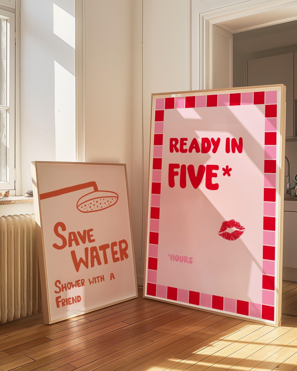 Save Water Shower With A Friend Bathroom Poster - Image 2