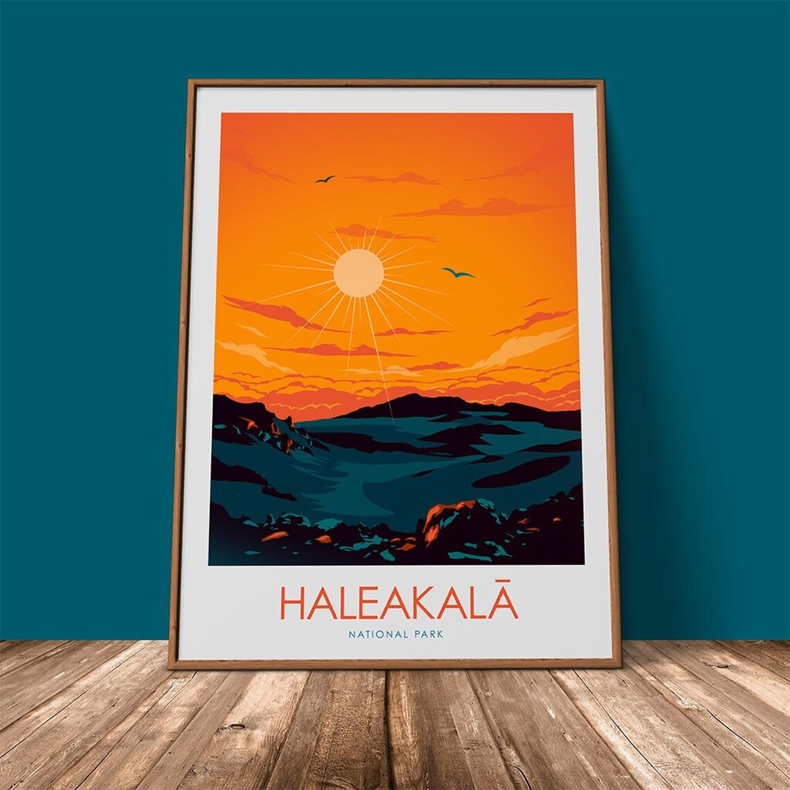 Haleakala National Park Travel Poster, Hawaii Print - Image 2