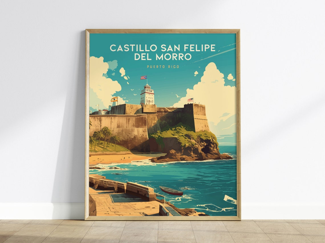 El Morro Poster San Juan Puerto Rico Fort Art