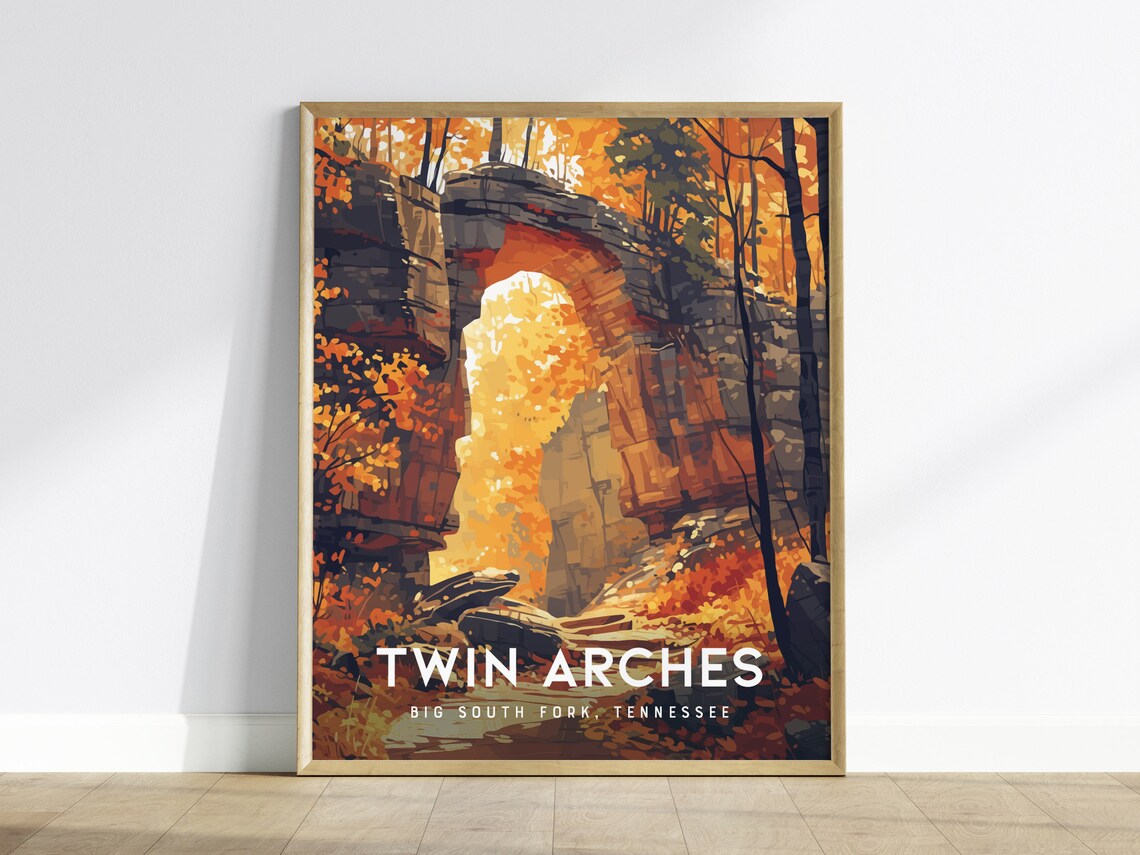 Twin Arches Trail, Big South Fork Tennessee Poster