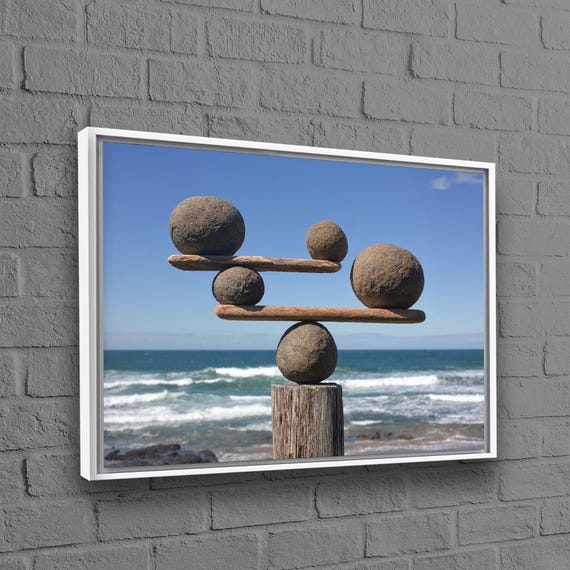 View Printed Gift For Her Balance Art Canvas Office Wall Hangings Stones Grandma Personalized