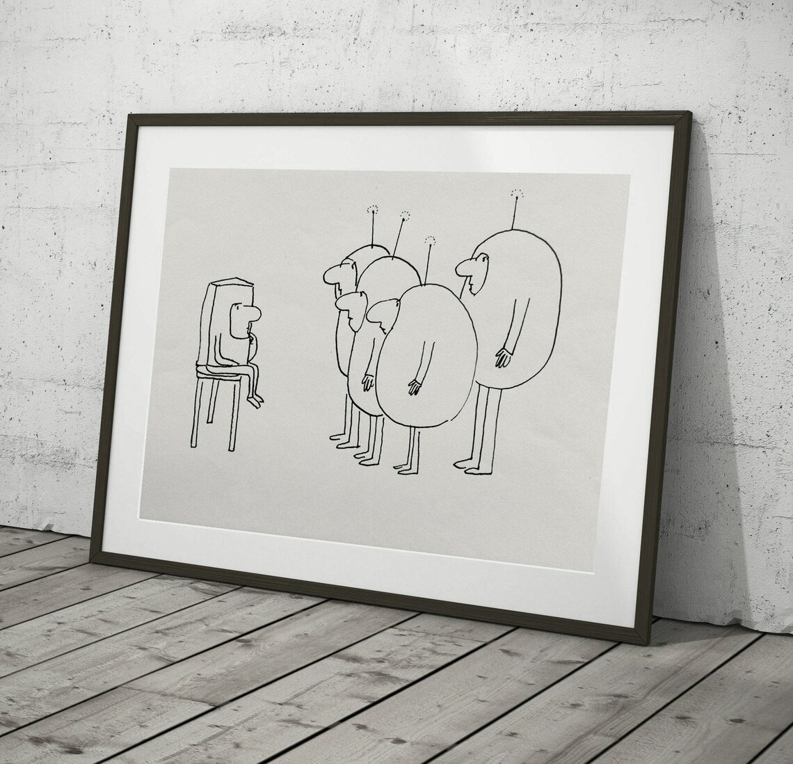 Minimalist Ukiyoillustration Humorous Art Print - Image 3
