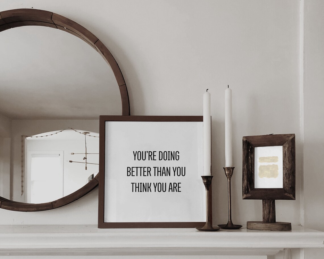 You’re Doing Great Inspirational Quote Art Print - Image 3