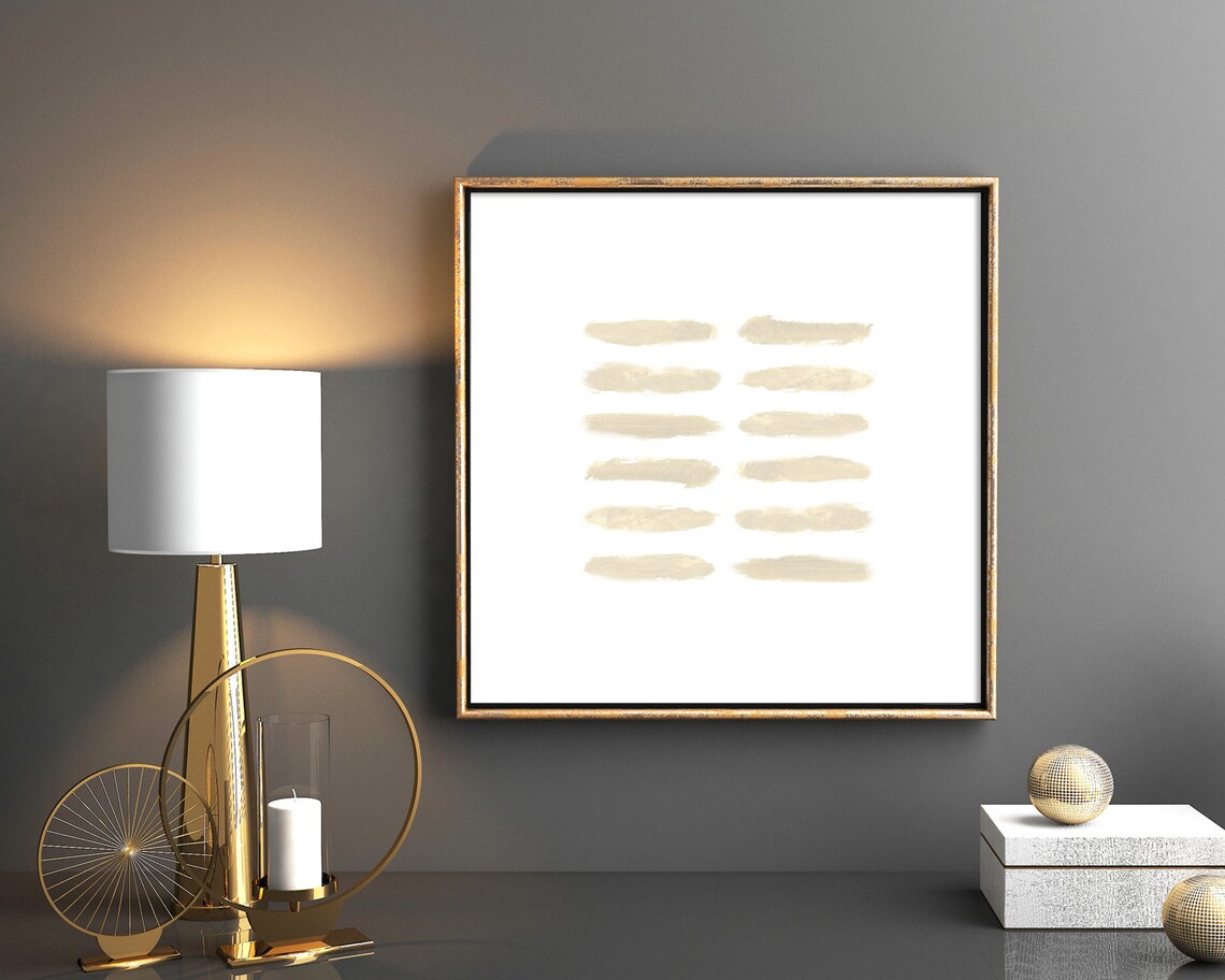 Beige Abstract Watercolour Art Print, Scandinavian Decor - Image 3