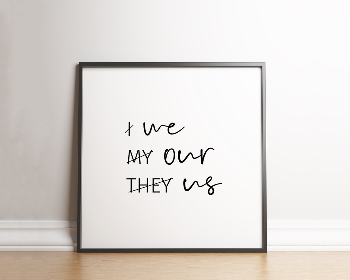 Teamwork Inspirational Art Print, Minimalist Office Decor - Image 2