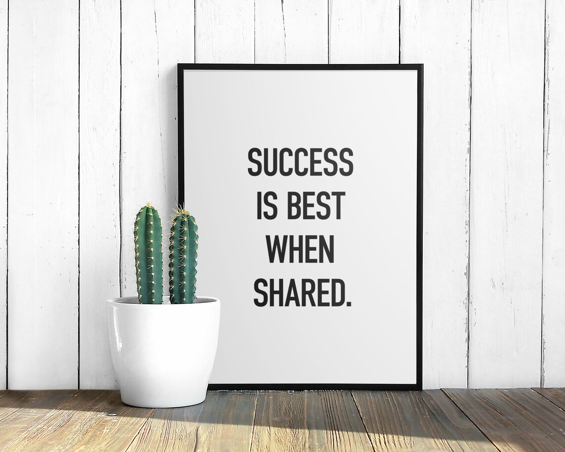 Teamwork Quote Office Decor, Team Motivation Print - Image 3